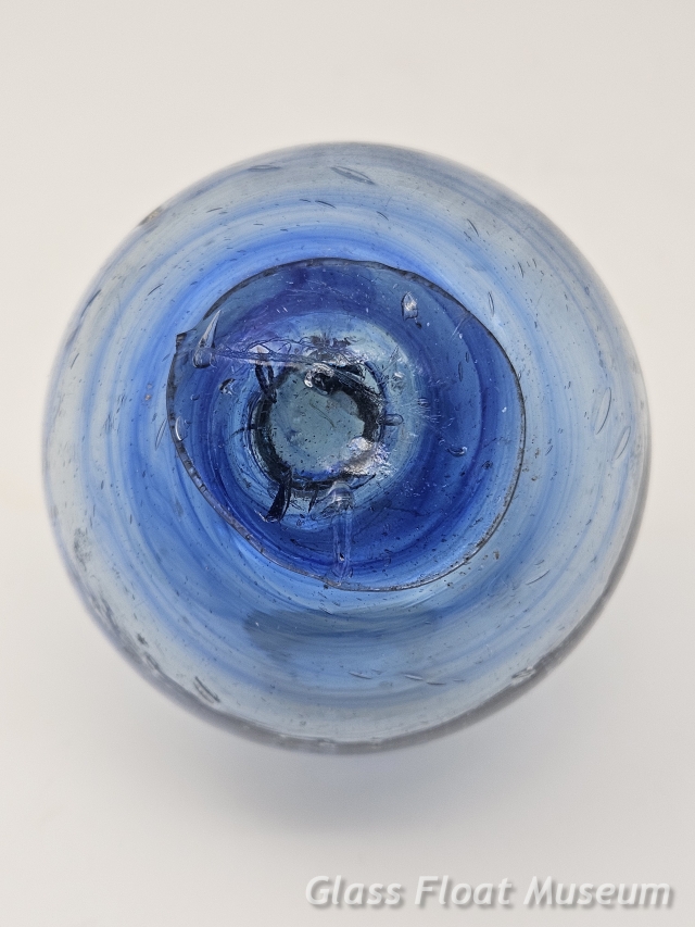Blue Swirls, 3 1/4 Inch